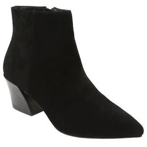 Kensie Lyden Black Bootie 2.25" Heel Side Zip